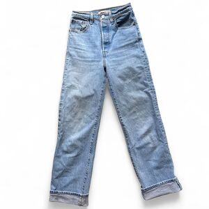 levis ribcage straight jeans 24x29